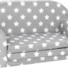 KNORRTOYS.COM Kindersofa - Stars, Weiß