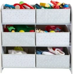 WORLDS APART Ablageregal De Luxe Mit 6 Schubladen, Weiß -Mytoys Home Store 10367588 04