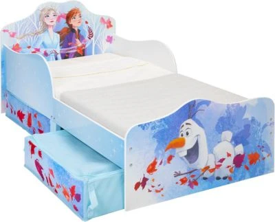 Kinderbett Mit 2 Ablageboxen Mit Reißverschluss, Disney Frozen 2 Kinderbett, 70 X 140 Cm 5 Kinderbett Mit 2 Ablageboxen Mit Reißverschluss, Disney Frozen 2 Kinderbett, 70 X 140 Cm – Bild 3