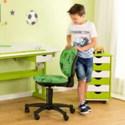 TOPSTAR Drehstuhl Ergokid 15 Jet, Fußball Grün -Mytoys Home Store 11506739 03