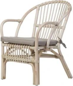 CHILDHOME Kinderstuhl Inkl. Sitzkissen, Naturfarbe