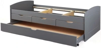 Inter Link Funktionsbett Rieka, 90 X 200 Cm, Grau Lackiert 6 Inter Link Funktionsbett Rieka, 90 X 200 Cm, Grau Lackiert – Bild 4