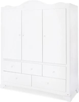 Pinolino Kleiderschrank Pino, Groß, 3 Türen, Weiß 3 Pinolino Kleiderschrank Pino, Groß, 3 Türen, Weiß