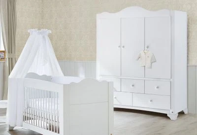 Pinolino Kleiderschrank Pino, Groß, 3 Türen, Weiß 6 Pinolino Kleiderschrank Pino, Groß, 3 Türen, Weiß – Bild 4