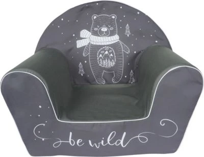 KNORRTOYS.COM Kindersessel Bär, Grau/weiß 4 KNORRTOYS.COM Kindersessel Bär, Grau/weiß – Bild 2