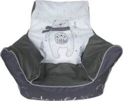 KNORRTOYS.COM Kindersitzsack Bär, Grau/weiß