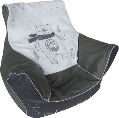 KNORRTOYS.COM Kindersitzsack Bär, Grau/weiß 4 KNORRTOYS.COM Kindersitzsack Bär, Grau/weiß – Bild 2