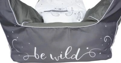 KNORRTOYS.COM Kindersitzsack Bär, Grau/weiß 7 KNORRTOYS.COM Kindersitzsack Bär, Grau/weiß – Bild 5