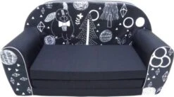 KNORRTOYS.COM Kindersofa Hase, Schwarz/weiß