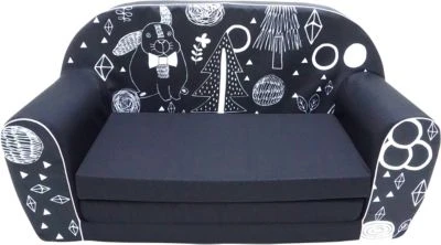 KNORRTOYS.COM Kindersofa Hase, Schwarz/weiß 3 KNORRTOYS.COM Kindersofa Hase, Schwarz/weiß