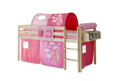 TICAA Hochbett "Malte" Kiefer Natur Motiv 4 TICAA Hochbett "Malte" Kiefer Natur Motiv – Bild 2