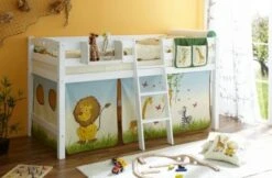 TICAA Hochbett Tipsi Buche Weiß