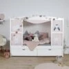 TICAA Hausbett Mit Bettkasten "Amelie" Kiefer Weiß -Mytoys Home Store 12474946 01