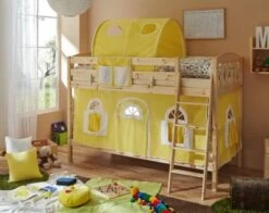 TICAA Etagenbett Erni Country-V Kiefer Natur