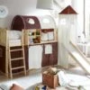 TICAA Hochbett Mit Rutsche Rutschbett M. Turm "Ekki" Country Natur Classic -Mytoys Home Store 12475138 01