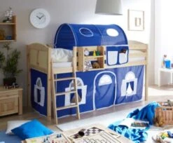 TICAA Hochbett "Eric" Country Kiefer Natur Classic