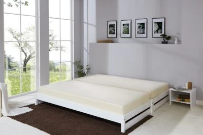 TICAA Massivholz Stapelliege Stapelbett Gästebett Kiefer 5 TICAA Massivholz Stapelliege Stapelbett Gästebett Kiefer – Bild 3