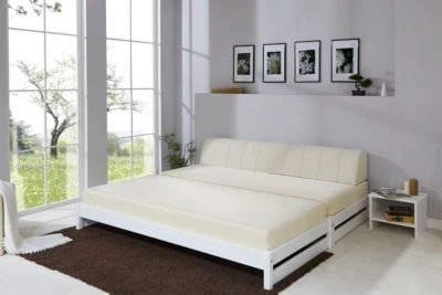 TICAA Massivholz Stapelliege Stapelbett Gästebett Kiefer 6 TICAA Massivholz Stapelliege Stapelbett Gästebett Kiefer – Bild 4