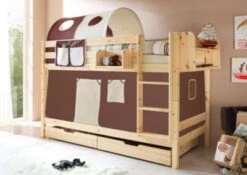 TICAA Etagenbett "Marcel" Kiefer Natur Classic