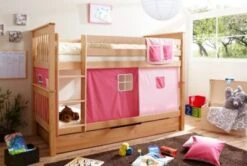 TICAA Etagenbett Sammy Buche Massiv Natur