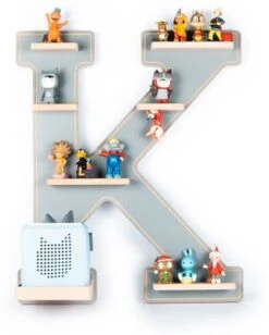 BOARTI Wandregal Für Die Hörspielbox Buchstabe K, Grau