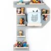 BOARTI Wandregal Für Die Hörspielbox Buchstabe P, Grau -Mytoys Home Store 13364029 01