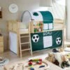 TICAA Hochbett "Eric" Country Kiefer Natur Motiv 1 TICAA Hochbett "Eric" Country Kiefer Natur Motiv -Mytoys Home Store 13622843 01