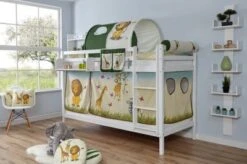 TICAA Etagenbett "Rene" Buche Weiß Ausführung 3