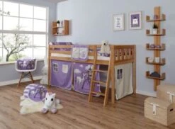 TICAA Hochbett "Eric" Vertikal Buche Natur