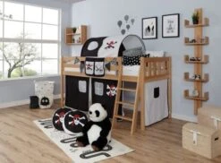 TICAA Hochbett "Eric" Vertikal Buche Natur