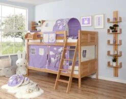 TICAA Etagenbett "Erni" Country Buche Natur