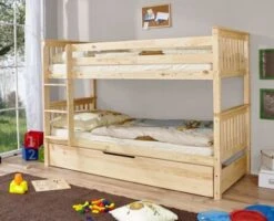 TICAA Etagenbett Sammy Kiefer Natur