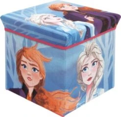 Arditex Stoffsitz Mit Aufbewahrungsmöglichkeit, Disney´s Die Eiskönigin, 30 X 30 X 30 Cm