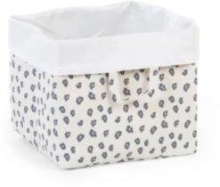 CHILDHOME Korb Canvas Leopard, 32x32x29 Cm