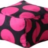 Sweety-Toys Sweety Toys Hocker Schwarz-pink, Indoor/outdoor Wasserfest, Mit Seitentasche, Gefüllt Mit Schaumstoff -Mytoys Home Store 14363215 01