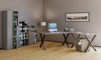 VCM Eckschreibtisch Schreibtisch Computer Winkeltisch Lona 80 X Schwarz 4 VCM Eckschreibtisch Schreibtisch Computer Winkeltisch Lona 80 X Schwarz – Bild 2