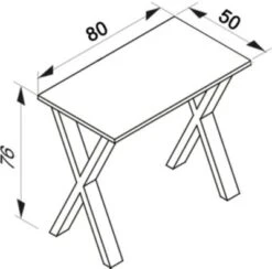VCM Holz Schreibtisch Computertisch Arbeitstisch Büromöbel Lona X Weiß -Mytoys Home Store 14939366 03