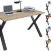 VCM Schreibtisch Computertisch Arbeitstisch Büro Möbel PC Tisch "Lona X", 140 X 80 Cm