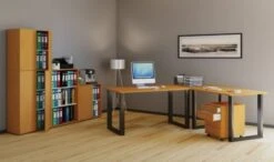 VCM Eckschreibtisch, Schreibtisch, Büromöbel, Computertisch, Winkeltisch, Tisch, Büro, Lona, 130 X 130 X 50 Cm -Mytoys Home Store 15098254 03