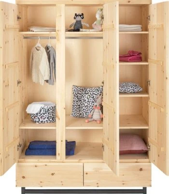 Schardt Kleiderschrank Zirbenholz, 3 Türen 6 Schardt Kleiderschrank Zirbenholz, 3 Türen – Bild 4