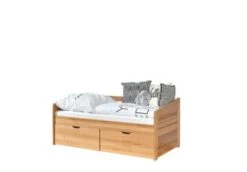 TICAA Sofabett MINI Micki 80x160 Buche Natur Komplett Set