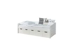 TICAA Sofabett Micki 90x200 Buche Weiß