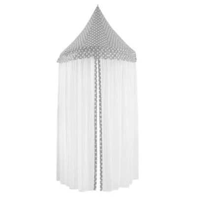 Howa Wand Baldachin Betthimmel Grau / Weiß "Henry" 4 Howa Wand Baldachin Betthimmel Grau / Weiß "Henry" – Bild 2