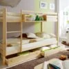 TICAA Etagenbett Stockbett Rene Kiefer Massiv Natur -Mytoys Home Store 16229650 01