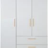 Roba Kleiderschrank 'Caro', 3 Türen, 2 Schubladen, Mit Soft Close-Technik, Drehtürenschrank, Möbel -Mytoys Home Store 16362093 01