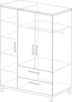 Roba Kleiderschrank 'Caro', 3 Türen, 2 Schubladen, Mit Soft Close-Technik, Drehtürenschrank, Möbel 13 Roba Kleiderschrank 'Caro', 3 Türen, 2 Schubladen, Mit Soft Close-Technik, Drehtürenschrank, Möbel -Mytoys Home Store 16362093 06