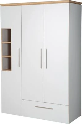 Roba Kleiderschrank 'Tobi', 3 Türen, 1 Schublade, Mit Soft Close-Technik, Drehtürenschrank 3 Roba Kleiderschrank 'Tobi', 3 Türen, 1 Schublade, Mit Soft Close-Technik, Drehtürenschrank