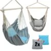 AMANKA Hängestuhl HMG-35 Lilac Grau + 2 Kissen 2 AMANKA Hängestuhl HMG-35 Lilac Grau + 2 Kissen -Mytoys Home Store 16874983 01
