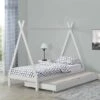 En.casa Kinderbett Mit Ausziehbett 90x200cm Tipi Indianer Bett Kojenbett In Verschiedenen Farben -Mytoys Home Store 17578389 01