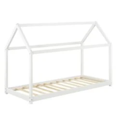 En.casa Kinderbett Hausbett 90x200cm Holzbett Jugendbett Aus Kiefernholz In Verschiedenen Farben -Mytoys Home Store 17578455 04